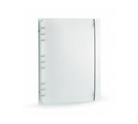 Raccoglitore ad Anelli B5 9 Anelli - Plastica Semitrasparente - 278x220 mm - Per Fogli Mobili, Quaderni, Documenti - Organizzazione Ufficio e Studio