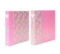 Raccoglitore ad anelli B'LOG HEARTS A4 2R D-25 mm restringe 2 pezzi 2 motivi