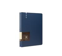 Raccoglitore ad anelli, Cartella portadocumenti espandibile, raccoglitore A4 con tasche trasparenti multicolore(Blue)