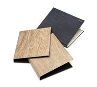 Raccoglitore ad Anelli Colorosa Wood per fogli A4 - Diametro 30mm - Cartonato - Stampa effetto legno - Ideale per l'ufficio e la scuola (Legno Frassino Venature Scure)