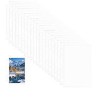 Raccoglitore ad anelli, formato A6, 6 fori, 50 buste trasparenti, formato A6, impermeabili, senza cerniera, in plastica, per raccoglitore ad anelli, ufficio, casa