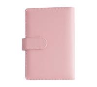 Raccoglitore ad anelli in pelle per quaderni di carta di riempimento del raccoglitore di bilancio con tasca interna Slot elastico per penna a 6 anelli Copertine colorate per notebook
