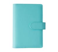 Raccoglitore ad anelli in pelle per quaderni di carta di riempimento del raccoglitore di bilancio con tasca interna Slot elastico per penna a 6 anelli Copertine colorate per notebook