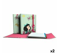 Raccoglitore ad anelli Mafalda Carpeplús Verde A4 [2 Unità]
