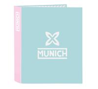 Raccoglitore ad anelli Munich Heaven Blu cielo A4 27 x 33 x 6 cm