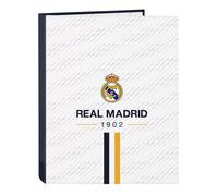 Raccoglitore ad anelli Real Madrid C.F. Bianco A4 26.5 x 33 x 4 cm