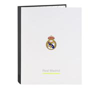 Raccoglitore ad anelli Real Madrid C.F. Bianco A4 26.5 x 33 x 4 cm