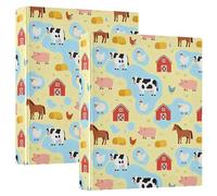 Raccoglitore ad anelli rotondi da 1 e mezzo pollice con tasche 1/2 confezione di raccoglitori universitari per studenti con copertina rigida