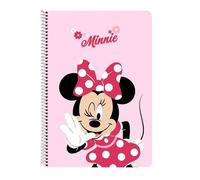 Safta MINNIE MOUSE NAIVE - Taccuino 80 fogli, copertina rigida, ideale per bambini di diverse età, comodo e versatile, qualità e resistenza, 21,5 x 31 cm, rosa chiaro, M, Casual