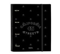 Raccoglitore ad anelli Safta California Nero 27 x 32 x 3.5 cm