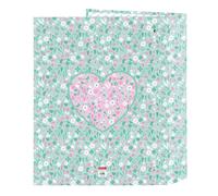 Raccoglitore ad anelli Safta Cuore Menta A4 27 x 33 x 6 cm