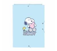 Raccoglitore ad anelli Snoopy Love Azzurro A4 26 x 33.5 x 2.5 cm