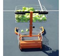 Raccoglitore automatico di palline da tennis, carrello di raccolta manuale per un recupero senza sforzo, nessuna piegatura richiesta, ideale per giocatori e allenatori