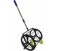 Raccoglitore automatico per palline da tennis, altezza regolabile, contiene 55 palline, ideale per l'allenamento del tennis, recupero efficiente della palla per migliorare il gioco e la pratica