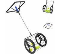 Raccoglitore automatico per palline da tennis, capacità 80 palline, altezza regolabile, portatile, per palestra, club, scuola