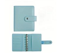Raccoglitore budget A7, portafoglio piccolo e busta con cerniera, mini for organizzare il sistema di contanti per Il Controllo del Budget(Blue)