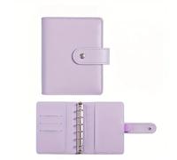 Raccoglitore budget A7, portafoglio piccolo e busta con cerniera, mini for organizzare il sistema di contanti per Il Controllo del Budget(Purple)