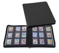 Raccoglitore Carte 3"x4" Toploader,Album di Carte da Collezione, Raccoglitore Carte 9 Tasche 288 Carte,Porta Carte Adatto per Magic, YuGi Oh, MTG-Nero