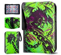 Raccoglitore Carte 400 Tasche 50 Pagine con Zip, Album Carte Premium in Pelle PU Impermeabile, Porta Carte per Anime Football Magic, Idea Regalo per Bambini e Collezionisti
