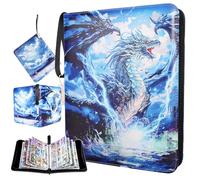 Raccoglitore Carte, Album Carte Collezionabili, 50 Pagine 9 Tasche per Pagina Contiene 900 Carte, Porta Carte, Raccoglitore di Carte Collezionabili, PU Album carte con Cerniera, Regali per Bambini