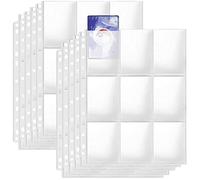 Raccoglitore Carte Collezionabili da 720 Tasche 40 Pagine 18 Pocket, Album Tasche Su Entrambi i Lati 11 Fori, Accessori Trasparenti per Carte da Collezione