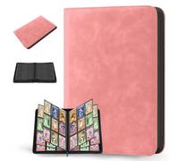 Raccoglitore Carte Maniche, PU Album Carte, 30 Pagine 540 Car-te Album Cartella, Raccoglitore Ca-rte Magic Impermeabile, Album per Cart-e Collezionabili, 9 Tasche, per Cart-e, per Bambini e Adulti (C)