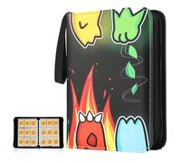 Raccoglitore Carte Pokemon 9 Tasche, Grande Album Carte Collezionabili, 50 Pagine Capacità di 900 Carte