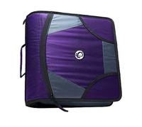 Raccoglitore Case-it King Sized Zip Tab Zipper Binder - Anelli a D da 4 pollici - Cartella portadocumenti per 5 argomenti - Tasche multiple - Cap