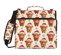 Raccoglitore con 3 anelli da 3,8 cm e cappello di Babbo Natale