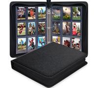 Raccoglitore con 360 tasche, 9 tasche Toploader per carte da scambio per carte rigide da 7,6 x 10,2 cm, con maniche bifacciali, adatto per carte da baseball Yugioh, MTC, TCG, carte da gioco, carte