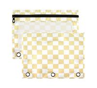 Raccoglitore con cerniera con finestra trasparente arancione sfumato Tettellation Astuccio con cerniera Grande e robusto raccoglitore a 3 anelli cartelle per riporre studenti scolastici Forniture per