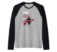 Raccoglitore da Baseball Io Sono l'Uomo con la Maschera di Ferro Maglia con Maniche Raglan