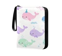 Raccoglitore di carte, 400 tasche collezionabili album di carte collezionabili per carte da collezione, cartella di raccolta di carte a caricamento laterale per carte da gioco, carte sportive, motivo