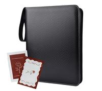 Raccoglitore Di Carte Con Kit, Raccoglitore 9 Tasche Da Baseball Pu | Cartella Da Collezione Con Grandi Archivi, Album Di Protezione Da Collezionare, Men Boys Travel Photo Watch