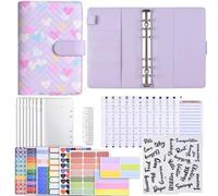 Raccoglitore di cuoio A6 PU, copertura personale del raccoglitore del taccuino del disegno alla moda, taccuino di economia per stoccaggio del bilancio di cassa