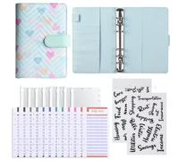 Raccoglitore di cuoio A6 PU, copertura personale del raccoglitore del taccuino del disegno alla moda, taccuino di economia per stoccaggio del bilancio di cassa