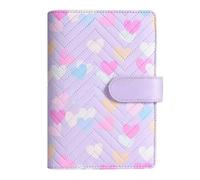 Raccoglitore di cuoio A6 PU, copertura personale del raccoglitore del taccuino del disegno alla moda, taccuino di economia per stoccaggio del bilancio di cassa