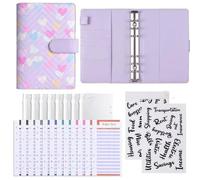 Raccoglitore di cuoio A6 PU, copertura personale del raccoglitore del taccuino del disegno alla moda, taccuino di economia per stoccaggio del bilancio di cassa
