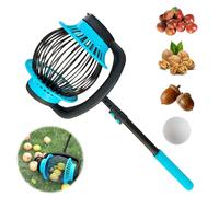 Raccoglitore di ghiande da 66 a 132 cm, rullo per raccogliere mele, raccoglitori di noci, raccoglitore per ghiande, tomaia facile da raccogliere e svuotare, adatto per raccogliere palline da 1,9 cm a