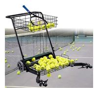 Raccoglitore di palline da tennis, attrezzatura per il recupero automatico delle palline da tennis a spinta manuale, macchina automatica per la raccolta delle palline da tennis, può contenere fino a