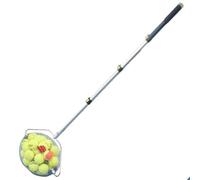Raccoglitore di palline da tennis, manico regolabile, resistente all'usura, per allenamento e pratica