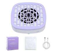 Raccoglitore di polvere per unghie, viola a basso rumore, potente aspiratore, detergente professionale per manicure, pedicure, smalto gel per principianti, casa, studio, per lucidatura