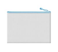 Raccoglitore Documenti Borsa for documenti trasparente impermeabile Carta di prova portatile for con griglia A4 addensata(Blue-10pcs)