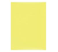 Raccoglitore elastico per ufficio, in cartone, formato A4, 300 g/mq, 3 alette, colore giallo, per archiviare documenti, tipo 3 alette, con gomma