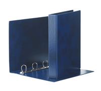 Raccoglitore Esselte E53 PRESTIGE a 4 anelli a D 50mm PVC stampato da 0,3 mm blu 22x30 cm dorso 7,5 cm - 390553050
