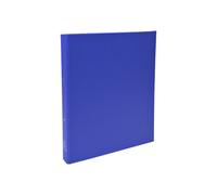 Raccoglitore foderato in PP - A4 - 2 anelli tondi 30 mm - dorso 4 cm - blu scuro