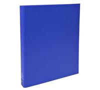 Exacompta - 51371E - 1 Raccoglitore Rigido Foderato Polipropilene - 4 Anelli Tondi 30 mm - Dorso 40 mm - Dimension Esterne 26x32 cm per Formato A4 - Colore Blu