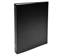 Exacompta - 51371E - 1 Raccoglitore Rigido Foderato Polipropilene - 4 Anelli Tondi 30 mm - Dorso 40 mm - Dimension Esterne 26x32 cm per Formato A4 - Colore Nero