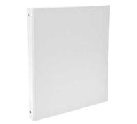 Exacompta Raccoglitore rigido foderato in polipropilene 51378E, 4 anelli 30 mm, dorso 40 mm, bianco