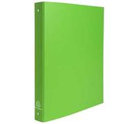 Exacompta - 51473E - 1 Raccoglitore Rigido Foderato Polipropilene - 4 Anelli Tondi 30 mm - Dorso 40 mm - Dimension Esterne 26x32 cm per Formato A4 - Colore Verde Anice